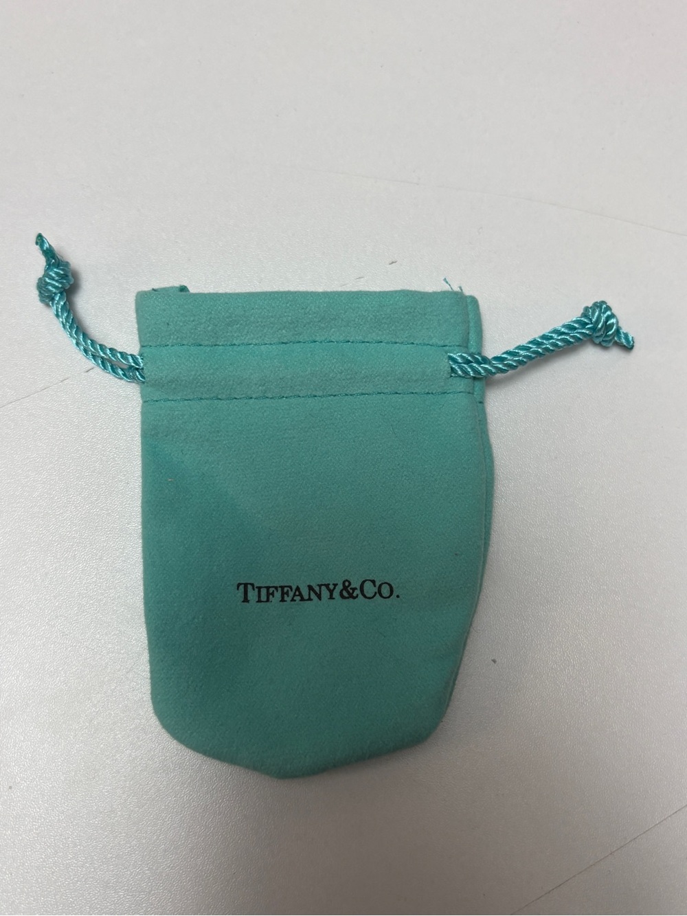 Tiffany & Co. Robin's Egg Blue Drawstring Jewelry Pouch